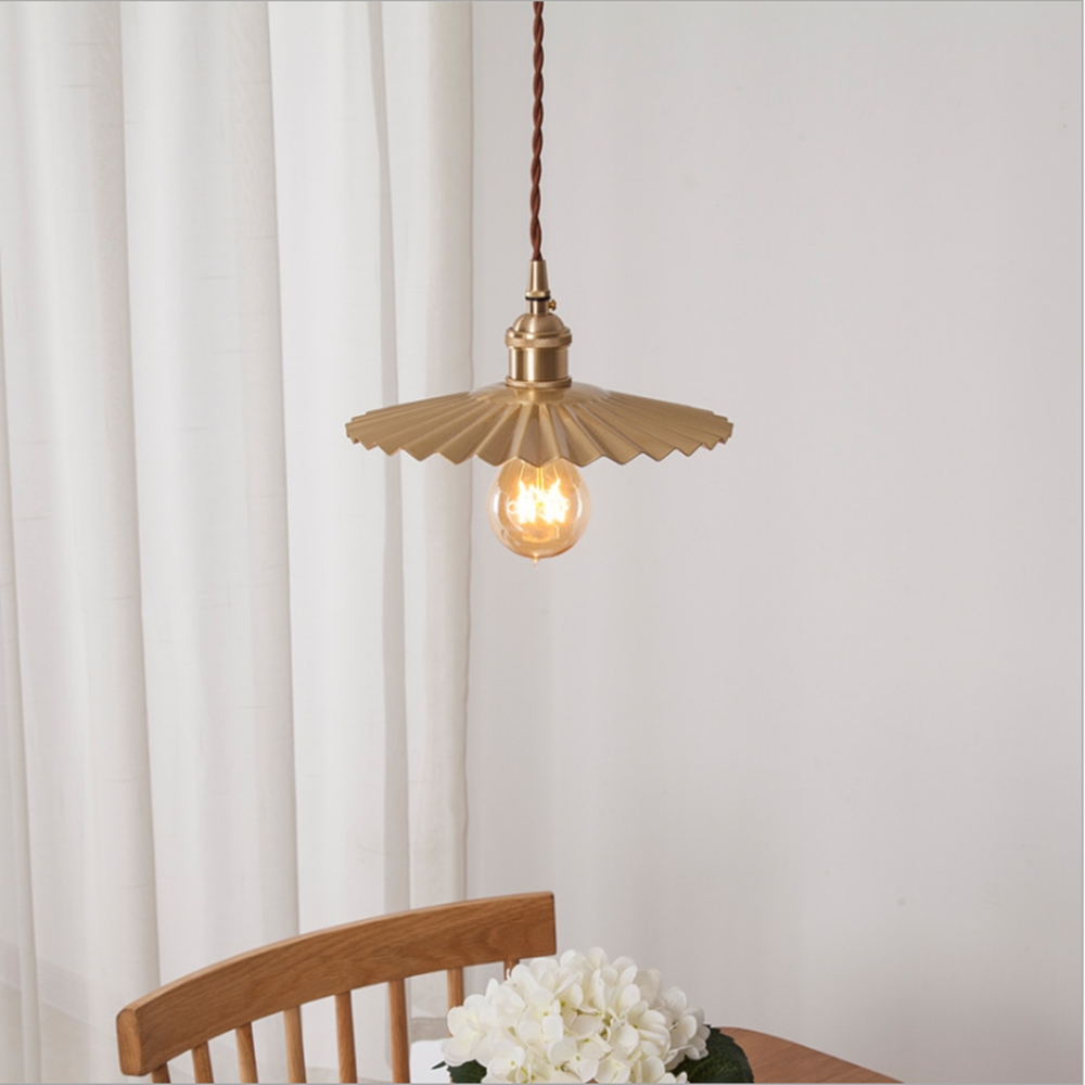Interior Design Kitchen And Living Room - Japan designer pendant lamp gold living