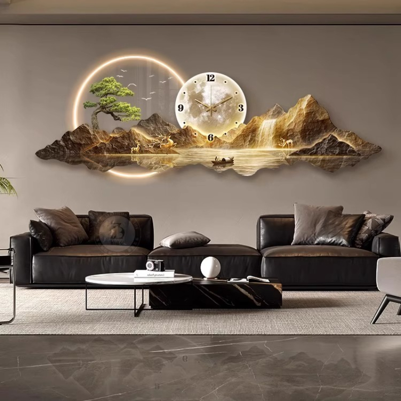 Luxury Light Wall clock Living - Interior Design Kitchen And Living Room recension och pris