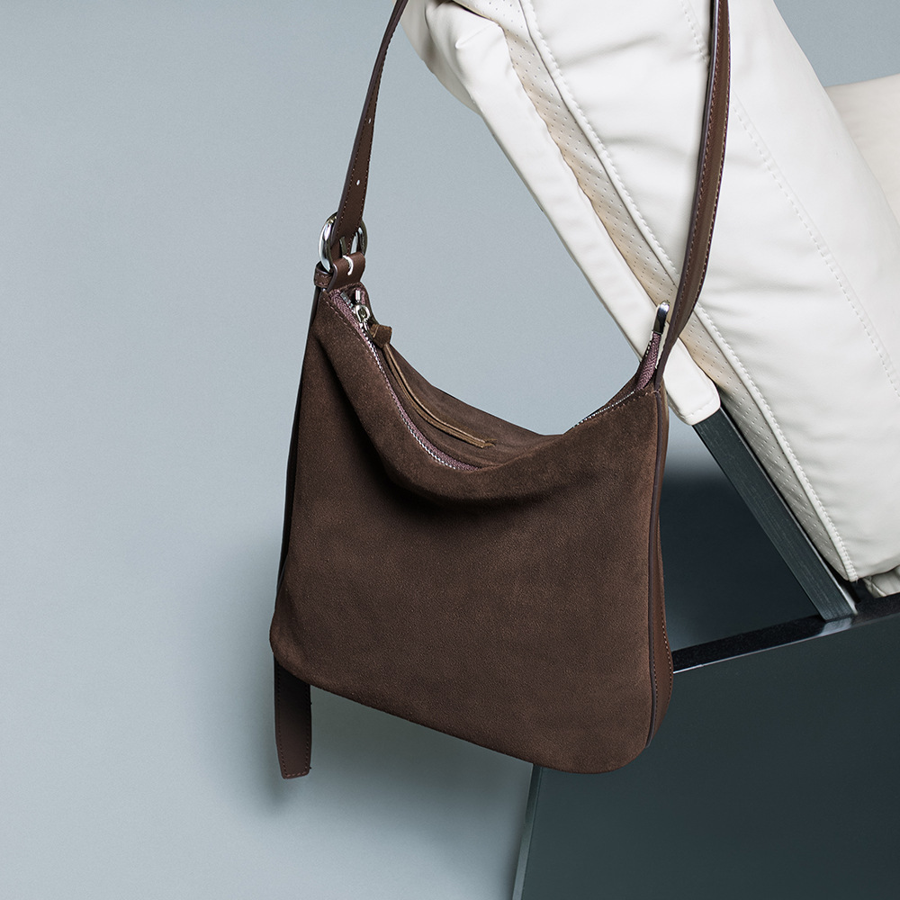 Women's Bucket Bag Suede Leath - Interior Design Vintage Style recension och pris
