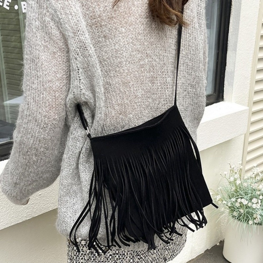 Retro Tassel Saddle Bag Large  - Interior Design Vintage Style recension och pris