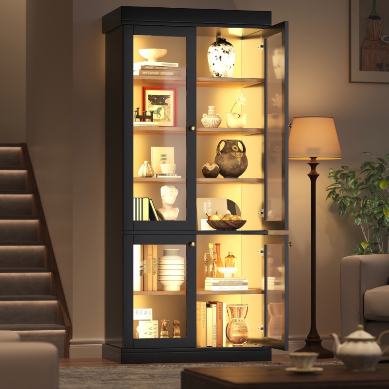 Modern Stand-Alone Glass Displ - Interior Design Lighting Layout recension och pris