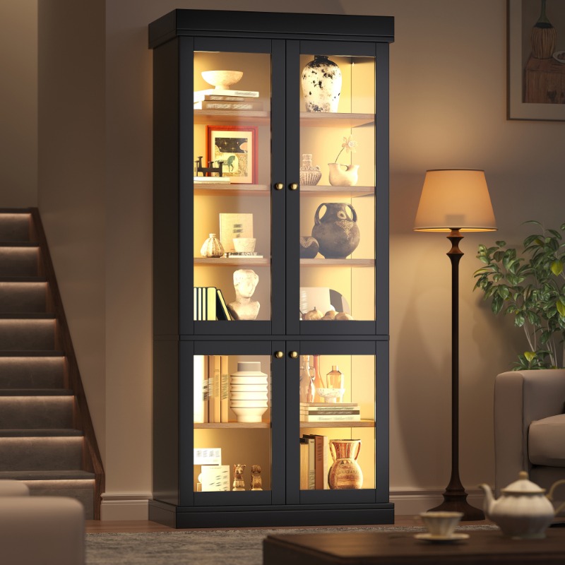 Modern Stand-Alone Glass Displ - Interior Design Lighting Layout recension och pris